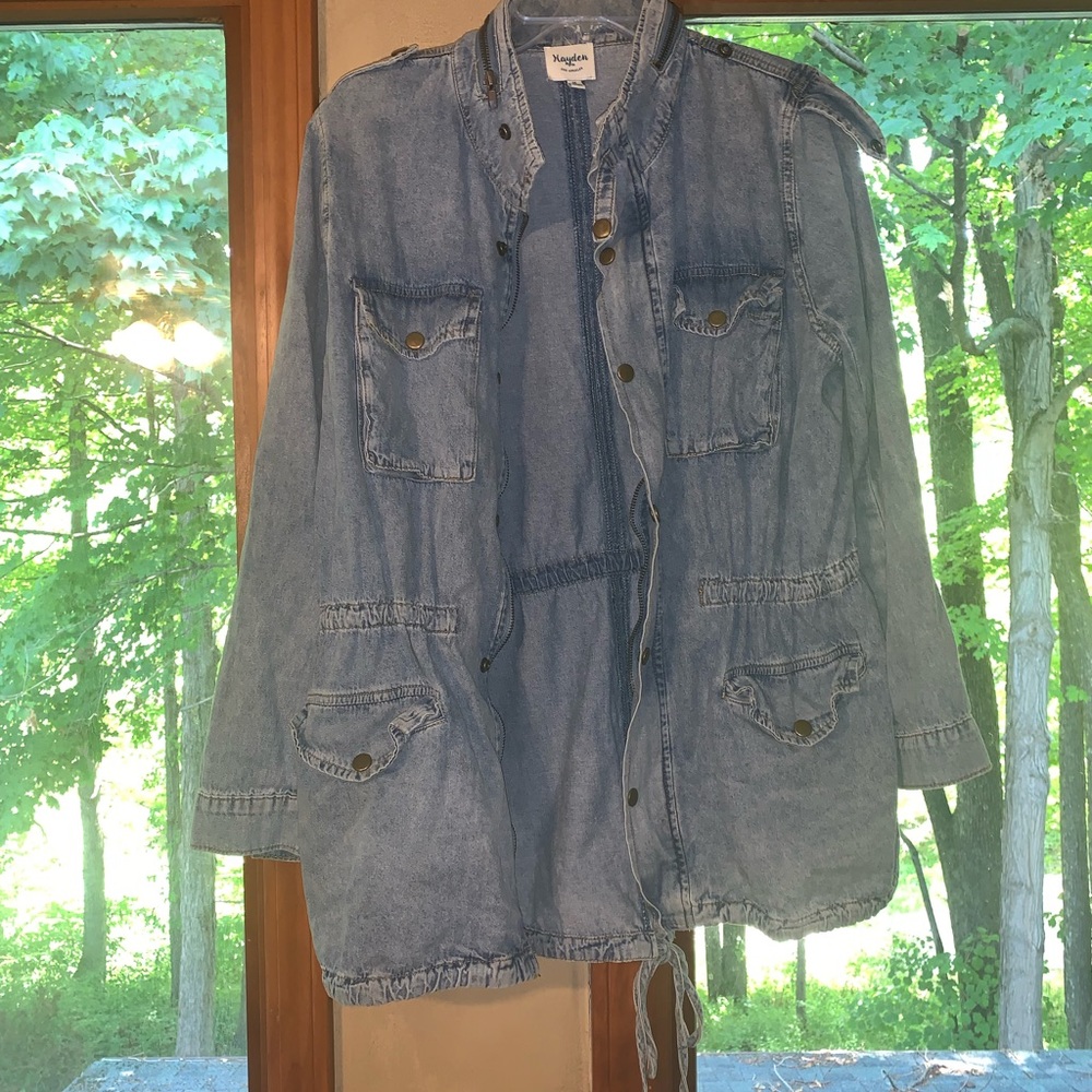 Long jean jacket